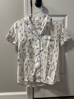 Petite Plume Womens Shorts Pajama Set 100% Cotton Size XS